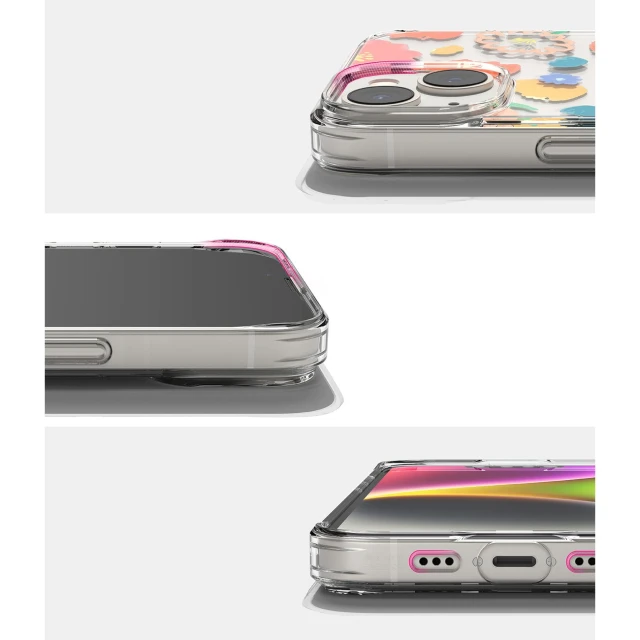 Чохол Ringke Fusion для iPhone 14 Plus Transparent Floral (FD637E31)