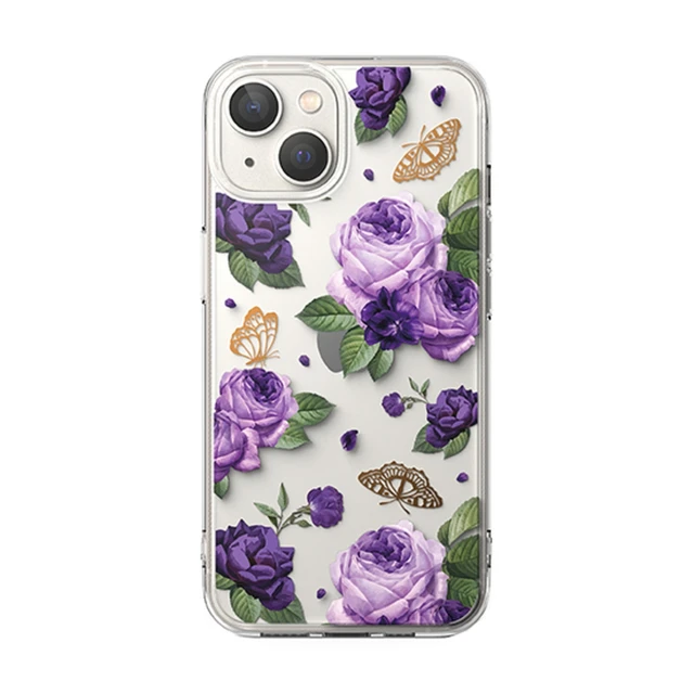 Чохол Ringke Fusion для iPhone 14 Plus Transparent Purple Rose (FD637E29)