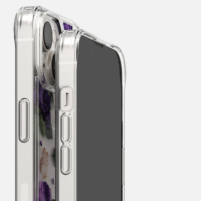 Чохол Ringke Fusion для iPhone 14 Plus Transparent Purple Rose (FD637E29)