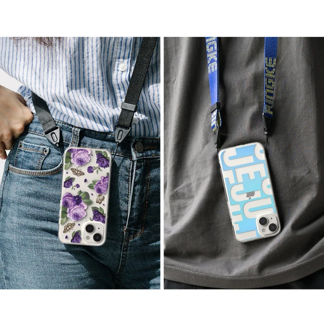Чохол Ringke Fusion для iPhone 14 Plus Transparent Purple Rose (FD637E29)