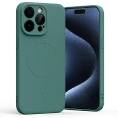 Чехол Mercury MagSafe Semi-Silicone для iPhone 15 Pro Max Green with MagSafe (8809887916594)