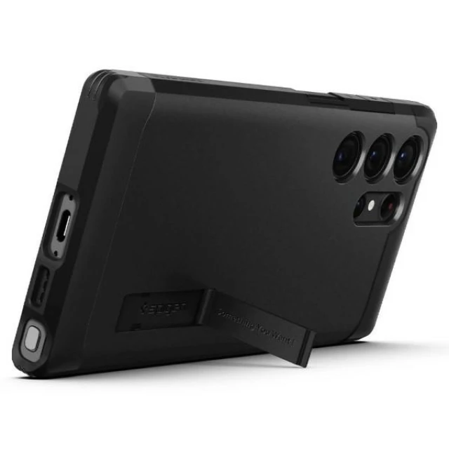 Чохол Spigen Tough Armor для Samsung Galaxy S23 Ultra Black (ACS05623)