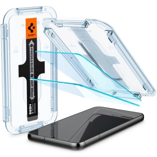 Захисне скло Spigen GLAS.tR EZ FIT (2 PCS) для Samsung Galaxy S23 (AGL05958)