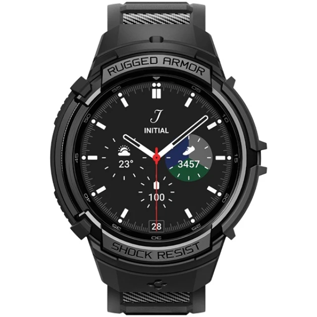 Чохол Spigen Rugged Armor Pro для Samsung Galaxy Watch 6 Classic 47 mm Matte Black (ACS06488)