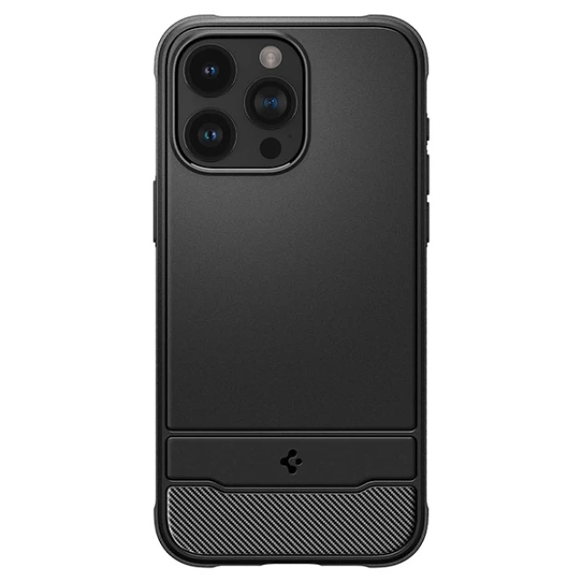 Чохол Spigen Rugged Armor для iPhone 15 Pro Max Matte Black with MagSafe (ACS06561)