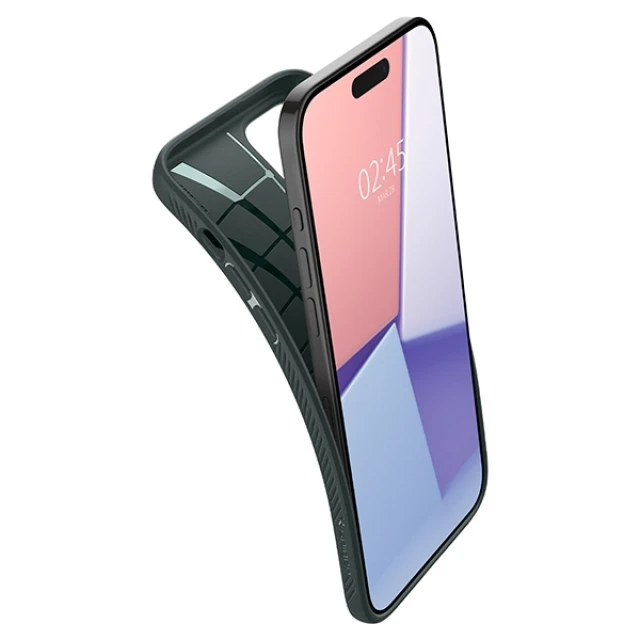 Чохол Spigen Liquid Air для iPhone 15 Pro Max Abyss Green (ACS06564)