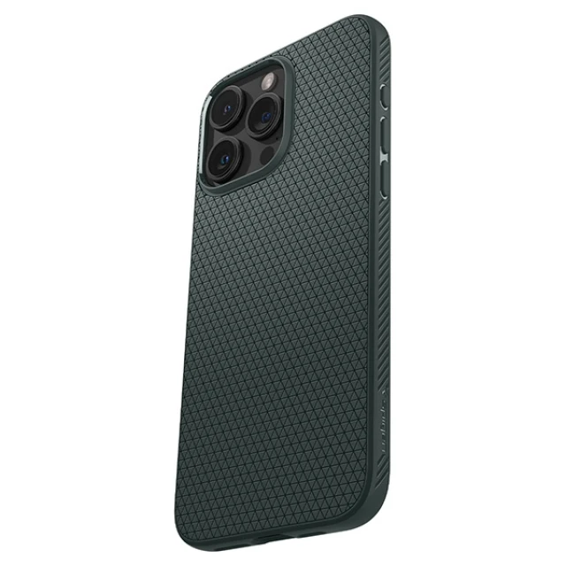 Чохол Spigen Liquid Air для iPhone 15 Pro Max Abyss Green (ACS06564)