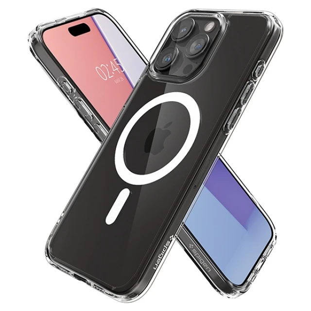 Чохол Spigen Ultra Hybrid для iPhone 15 Pro White with MagSafe (ACS06715)