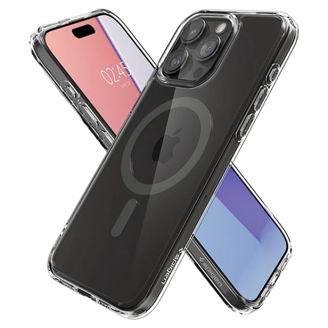 Чохол Spigen Ultra Hybrid для iPhone 15 Pro Graphite with MagSafe (ACS06716)
