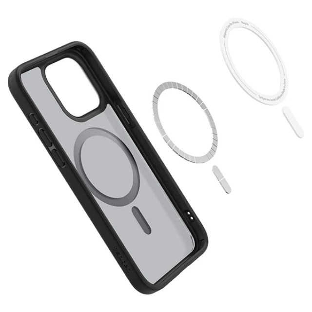 Чохол Spigen Ultra Hybrid для iPhone 15 Pro Frost Black with MagSafe (ACS06720)
