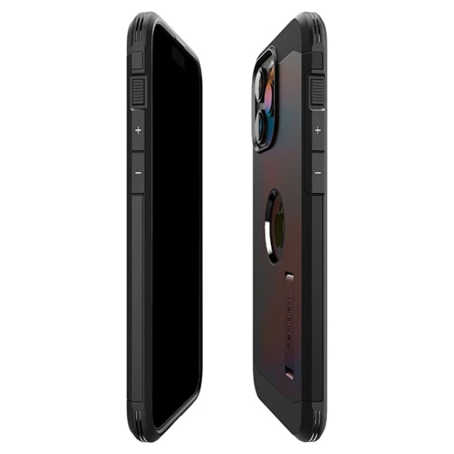 Чехол Spigen Tough Armor для iPhone 15 Pro Black with MagSafe (ACS06733)