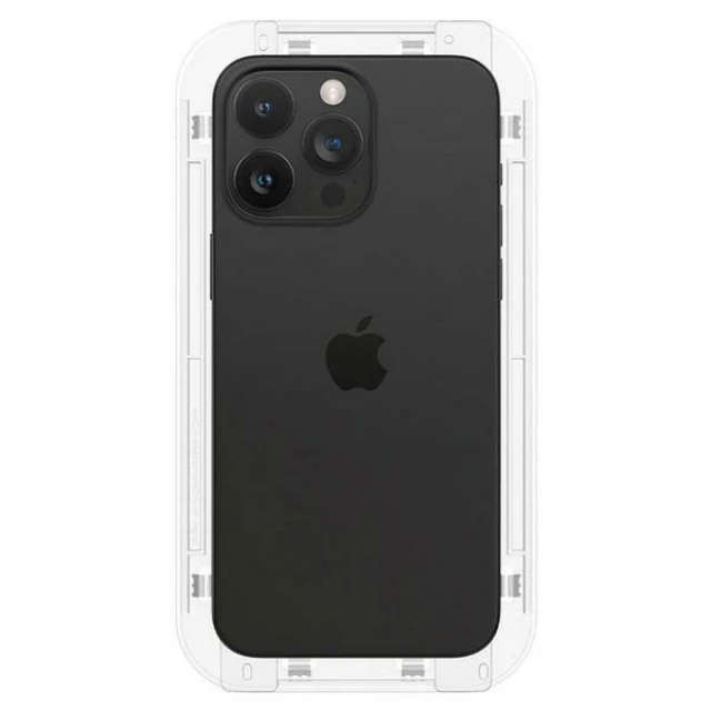 Захисне скло Spigen Glas.tR EZ Fit для iPhone 15 Pro Max Clear (2 Pack) (AGL06872)
