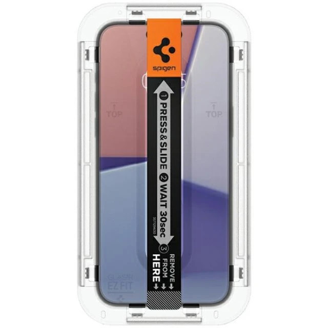 Захисне скло Spigen Glas.tR EZ Fit для iPhone 15 Plus Clear (AGL06887)