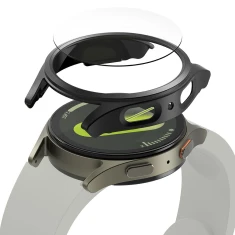 Чохол і захисне скло Ringke Slim & Tempered Glass для Samsung Galaxy Watch 7 44 mm Titanium Black (8809961787898)
