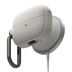 Чохол для навушників Ringke Onyx Magnetic для Samsung Galaxy Buds 3 | 3 Pro Warm Grey with MagSafe (8809961787935)