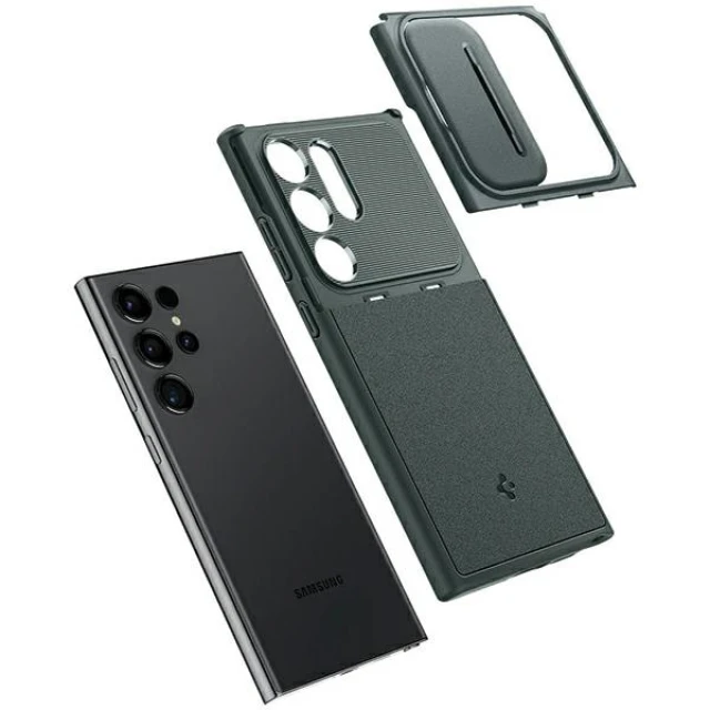 Чохол Spigen Optik Armor для Samsung Galaxy S24 Ultra (S928) Abyss Green (ACS07314)