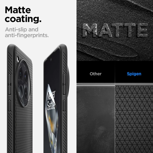Чехол Spigen Liquid Air для OnePlus 12 Matte Black (ACS07375)