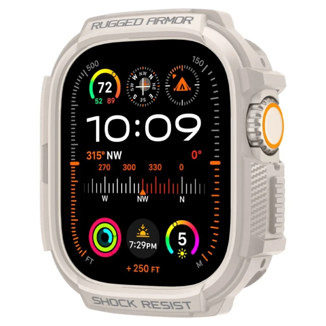 Чохол Spigen Rugged Armor для Apple Watch Ultra 49 mm Dune Beige (ACS07381)