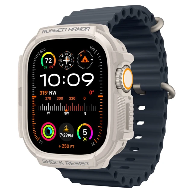 Чохол Spigen Rugged Armor для Apple Watch Ultra 49 mm Dune Beige (ACS07381)