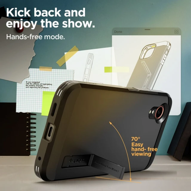 Чохол Spigen Tough Armor для Samsung Galaxy XСover 7 (G556) Black (ACS07505)