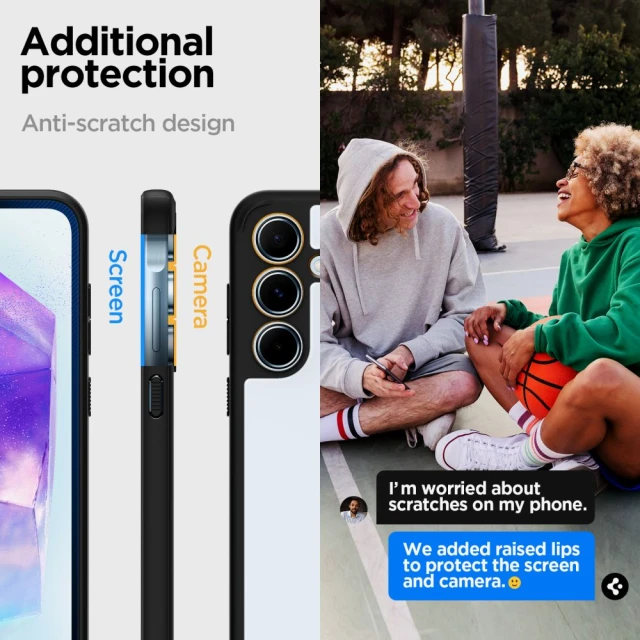 Чохол Spigen Ultra Hybrid для Samsung Galaxy A55 5G (A556) Matte Black (ACS07529)