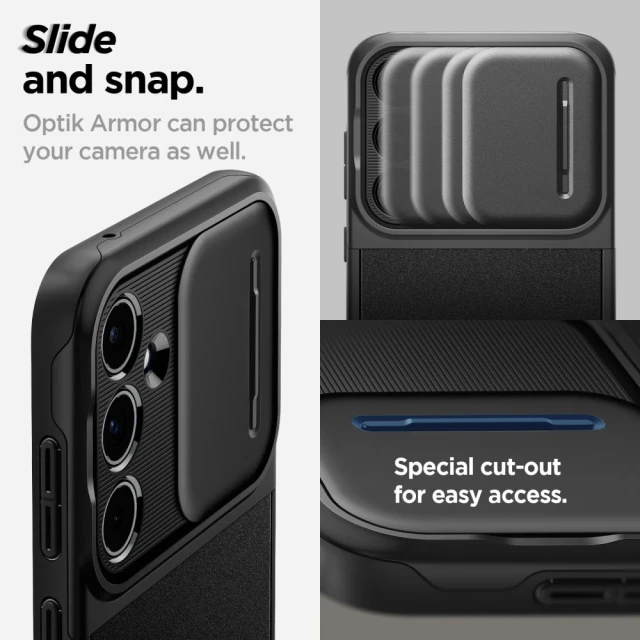 Чохол Spigen Optik Armor для Samsung Galaxy A55 5G (A556) Black (ACS07535)