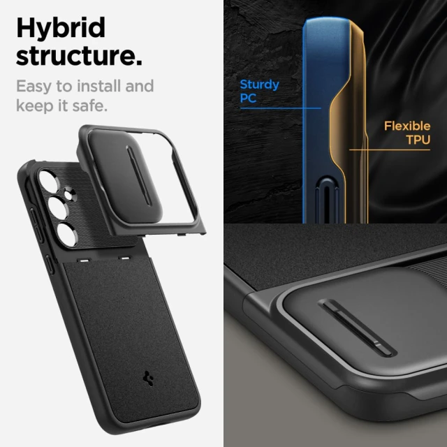 Чохол Spigen Optik Armor для Samsung Galaxy A55 5G (A556) Black (ACS07535)