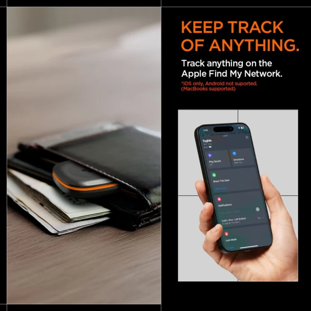 Смарт-брелок Spigen TagMe Black (AHP07580)