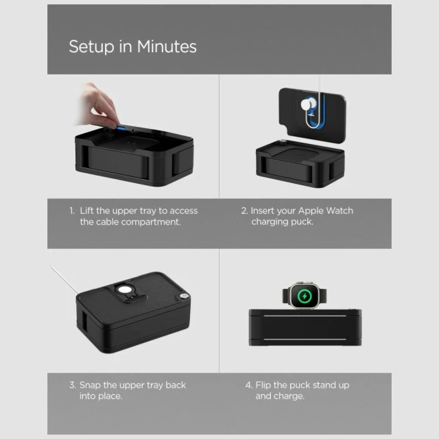 Органайзер Spigen S340 для Apple Watch Black (AMP07602)