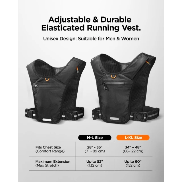 Бігова жилетка Spigen Dynamic Shield Running Vest (M-L) Black (AMP07603)