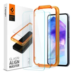 Захисне скло Spigen Glas.TR AlignMaster для Samsung Galaxy A55 5G (A556) (2 pack) Clear (AGL07775)