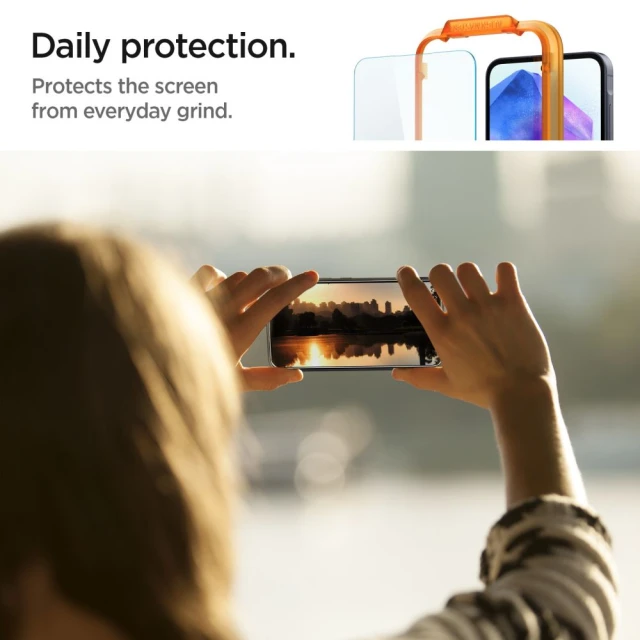Захисне скло Spigen Glas.TR AlignMaster для Samsung Galaxy A55 5G (A556) (2 pack) Clear (AGL07775)