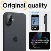 Защитное стекло Spigen для камеры iPhone 16 | 16 Plus Optik Glas. TR (2 pack) Black (AGL07922)