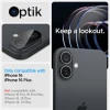 Защитное стекло Spigen для камеры iPhone 16 | 16 Plus Optik Glas. TR (2 pack) Black (AGL07922)