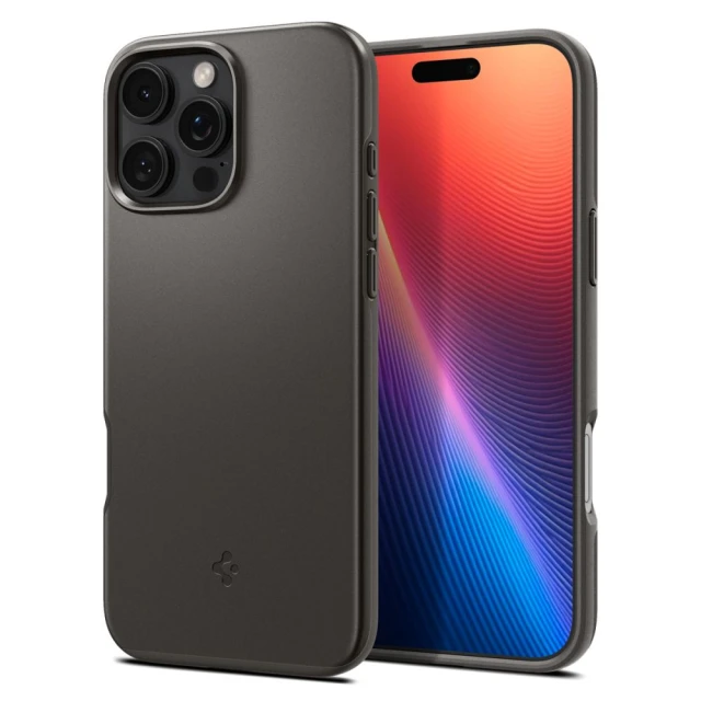 Чохол Spigen Thin Fit Mag для iPhone 16 Pro Gunmetal with MagSafe (ACS08107)