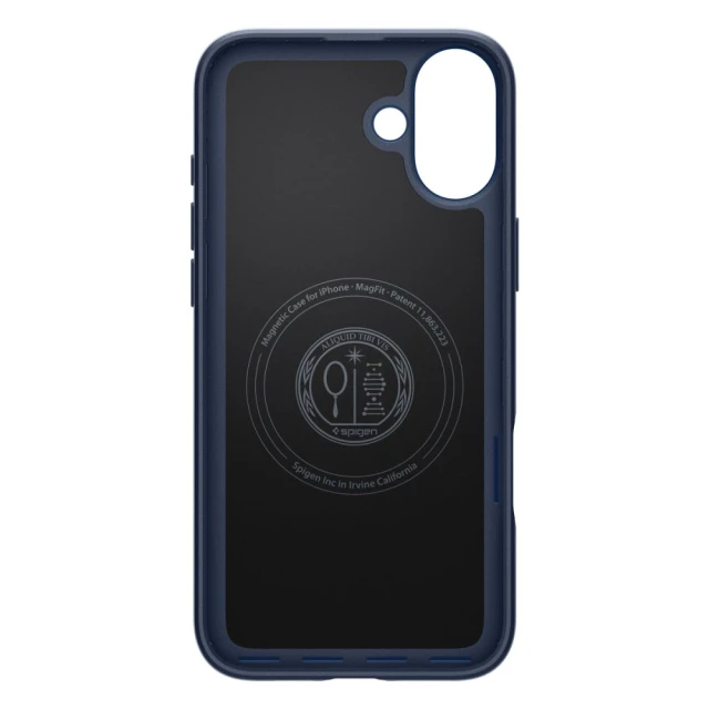 Чехол Spigen Thin Fit для iPhone 16 Navy Blue with MagSafe (ACS08187)