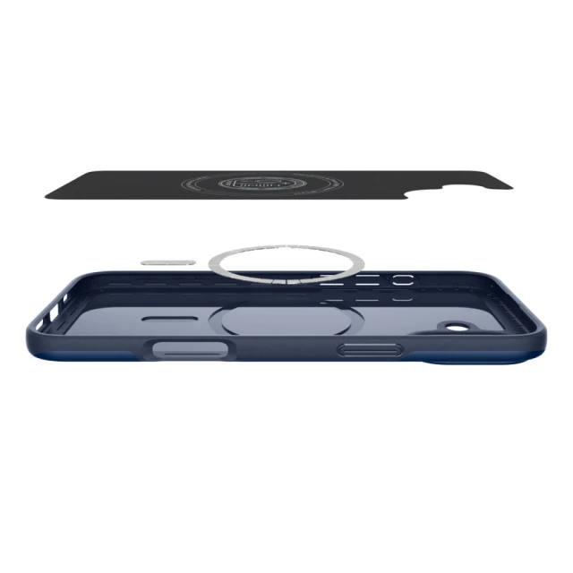 Чехол Spigen Thin Fit для iPhone 16 Navy Blue with MagSafe (ACS08187)