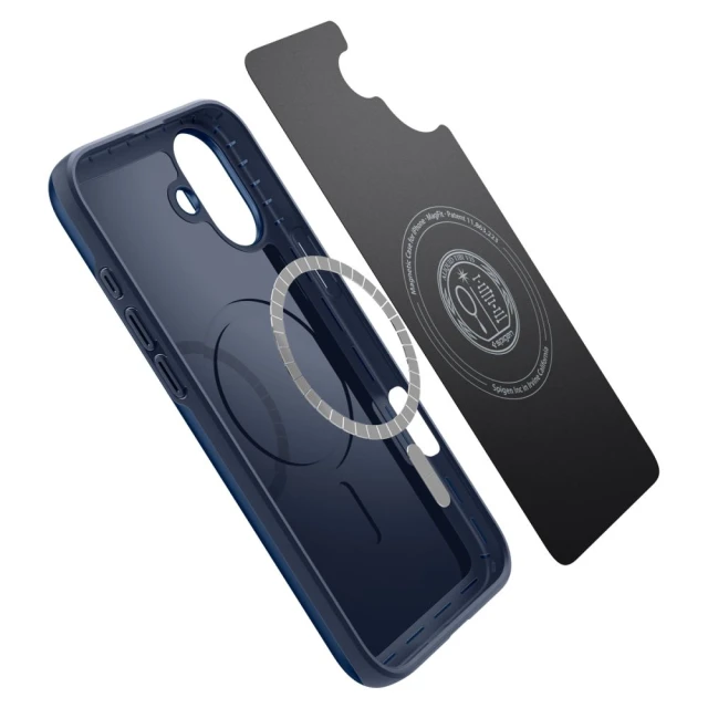 Чехол Spigen Thin Fit для iPhone 16 Navy Blue with MagSafe (ACS08187)