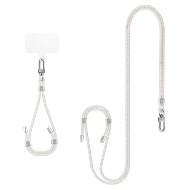 Набір ремінців Spigen Universal Strap Set Crossbody & Wrist Pearl White (AFA08365)