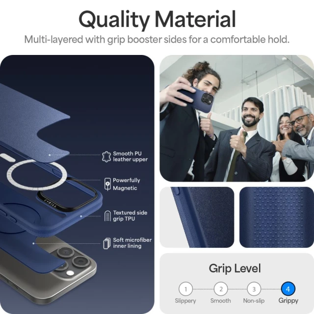 Чохол Spigen Cyrill Kajuk для iPhone 16 Pro Max Navy with MagSafe (ACS08399)