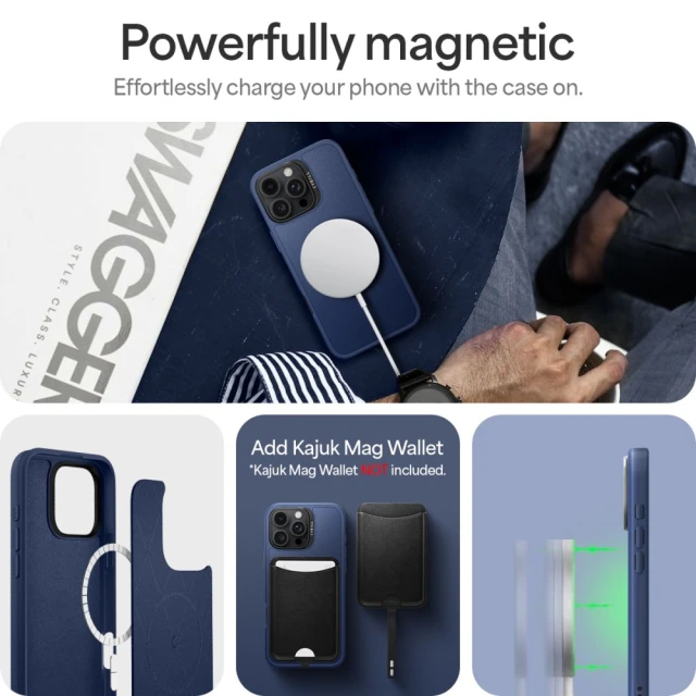 Чохол Spigen Cyrill Kajuk для iPhone 16 Pro Max Navy with MagSafe (ACS08399)