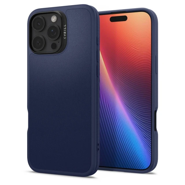 Чохол Spigen Cyrill Kajuk для iPhone 16 Pro Max Navy with MagSafe (ACS08399)