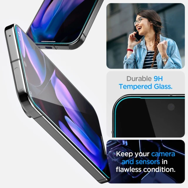 Захисне скло Spigen Glas.TR EZ FIT для Google Pixel 9 Pro XL (2 pack) Clear (AGL08445)