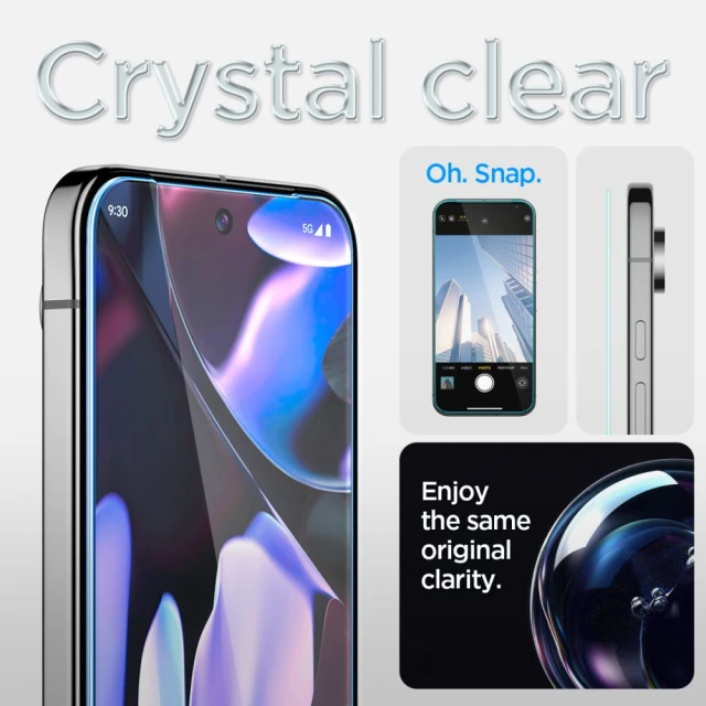 Захисне скло Spigen Glas.TR EZ FIT для Google Pixel 9 Pro XL (2 pack) Clear (AGL08445)
