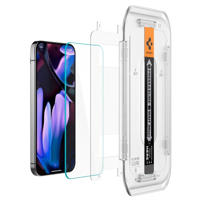 Захисне скло Spigen Glas.TR EZ FIT для Google Pixel 9 Pro XL (2 pack) Clear (AGL08445)