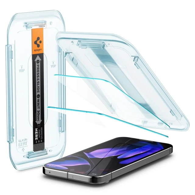 Захисне скло Spigen Glas.TR EZ FIT для Google Pixel 9 Pro XL (2 pack) Clear (AGL08445)