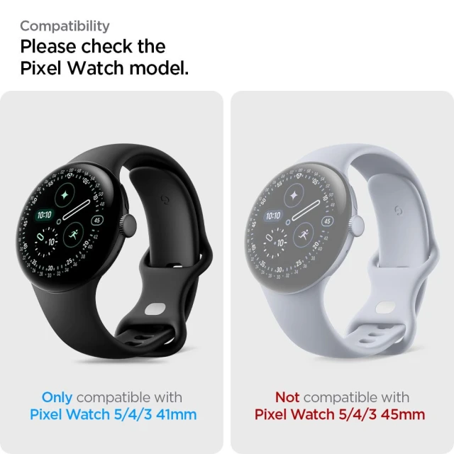 Захисна плівка Spigen Elite Shield EZ FIT для Google Pixel Watch 3/4/5 41mm Clear (2 pack) (AFL08524)