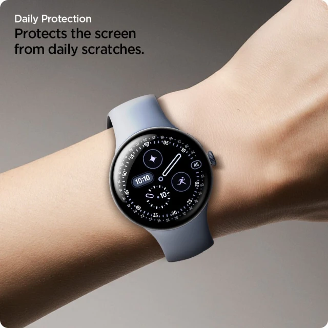 Захисна плівка Spigen Elite Shield EZ FIT для Google Pixel Watch 3/4/5 45mm Clear (2 pack) (AFL08525)