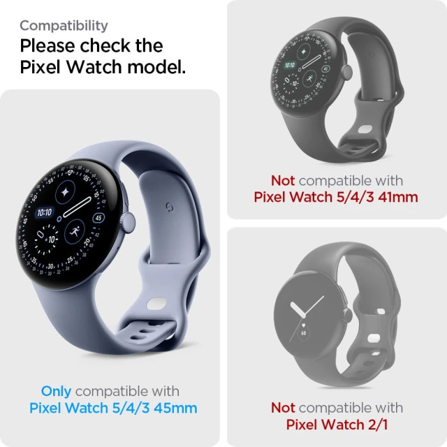 Захисна плівка Spigen Elite Shield EZ FIT для Google Pixel Watch 3/4/5 45mm Clear (2 pack) (AFL08525)