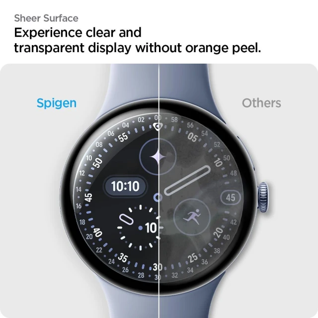 Захисна плівка Spigen Elite Shield EZ FIT для Google Pixel Watch 3/4/5 45mm Clear (2 pack) (AFL08525)